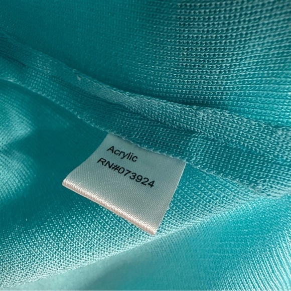 Ming Wang Top Knit Sleeveless Blue Work Minimalist Preppy Chic Designer Medium - Picture 7 of 8